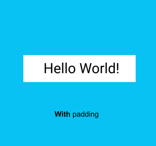 Elemento componible de texto con padding Elemento componible de texto con padding