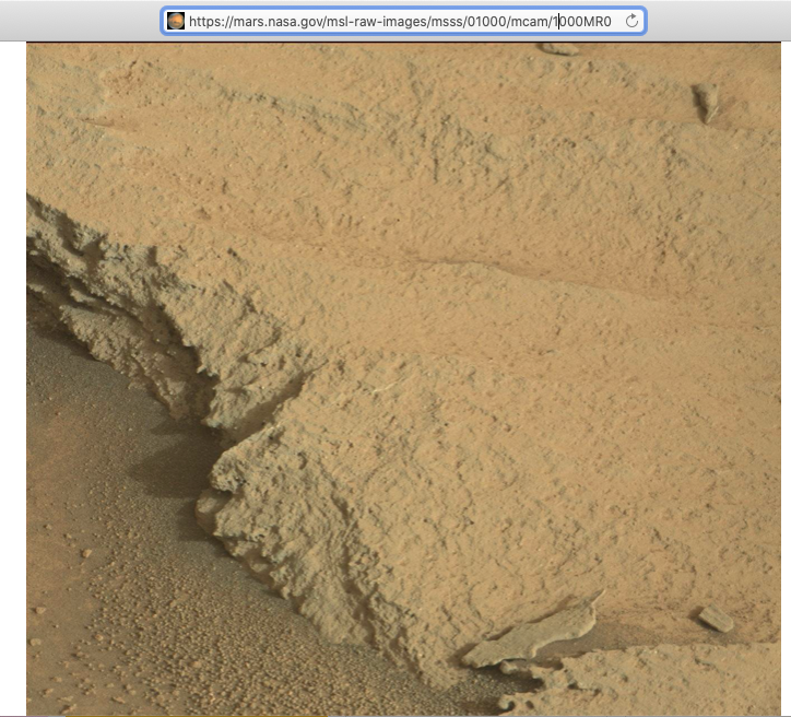Navigateur Web affichant une photo de Mars b4f9f196c64f02c3.png