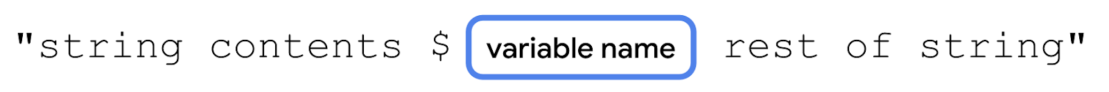 String using a string template String using a string template