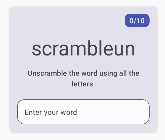Diseño del juego que muestra la palabra desordenada b6ddb1f07f10df0c.png