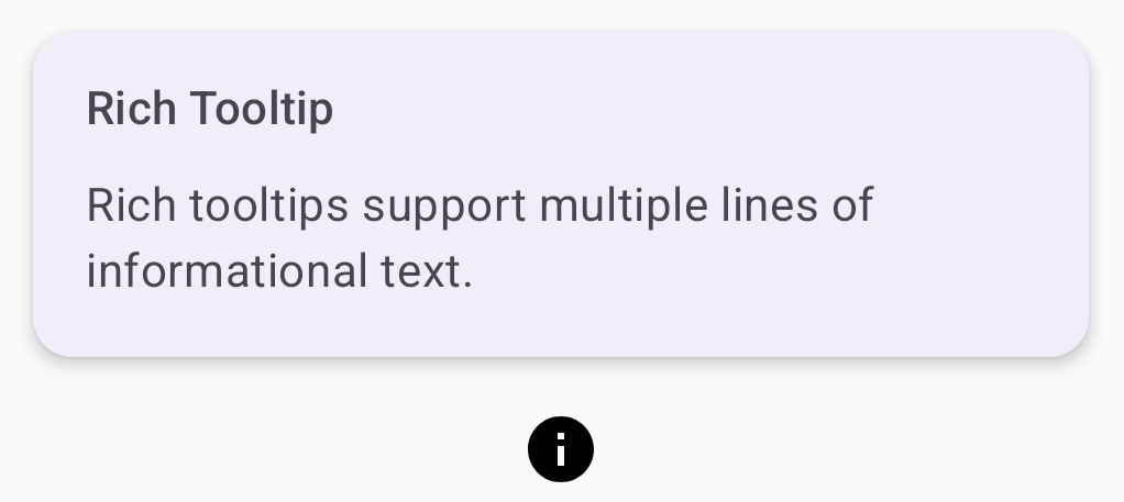 Info-bulle sur plusieurs lignes avec le titre 