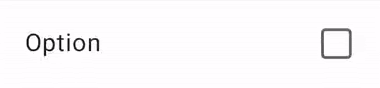 'বিকল্প' লেখার পাশে একটি চেকবক্স যা নির্বাচিত এবং অনির্বাচিত করা হচ্ছে।