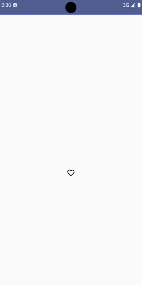 A favorite toggle icon button (a heart) in its unselected state (unfilled).