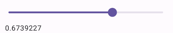 مكوّن شريط تمرير تم تحديد قيمة فيه عند ثلاثة أرباع المسار تقريبًا