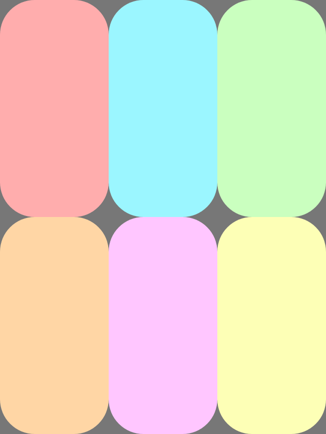 چندین خط از آیتمها کشیده شدهاند تا محور متقاطع را پر کنند.