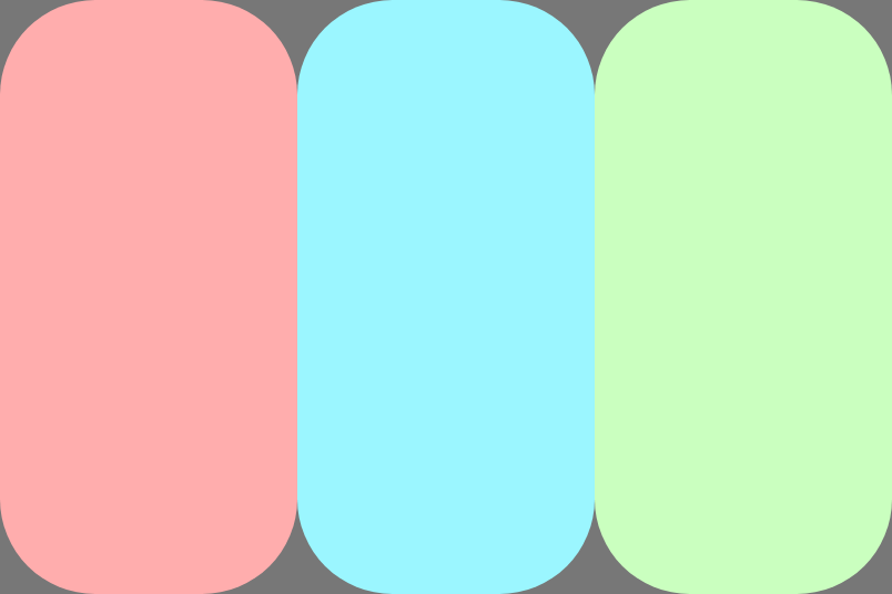 Die Elemente werden so gestreckt, dass sie die Querachse ausfüllen.