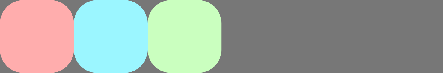 Elementy wyrównane do początku głównej osi.