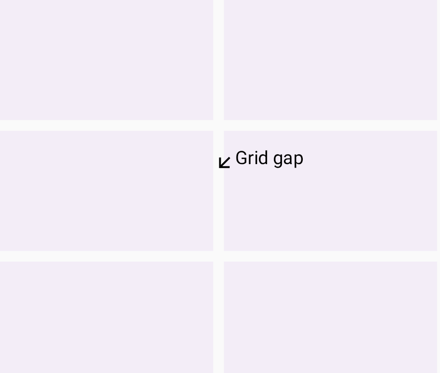 یک فاصله شبکه‌ای بین ستون اول و ستون دوم.