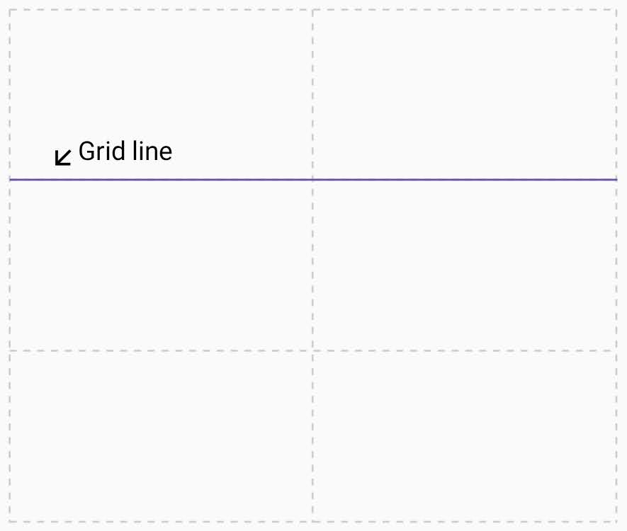 The grid consists of four horizontal lines and three vertical lines.