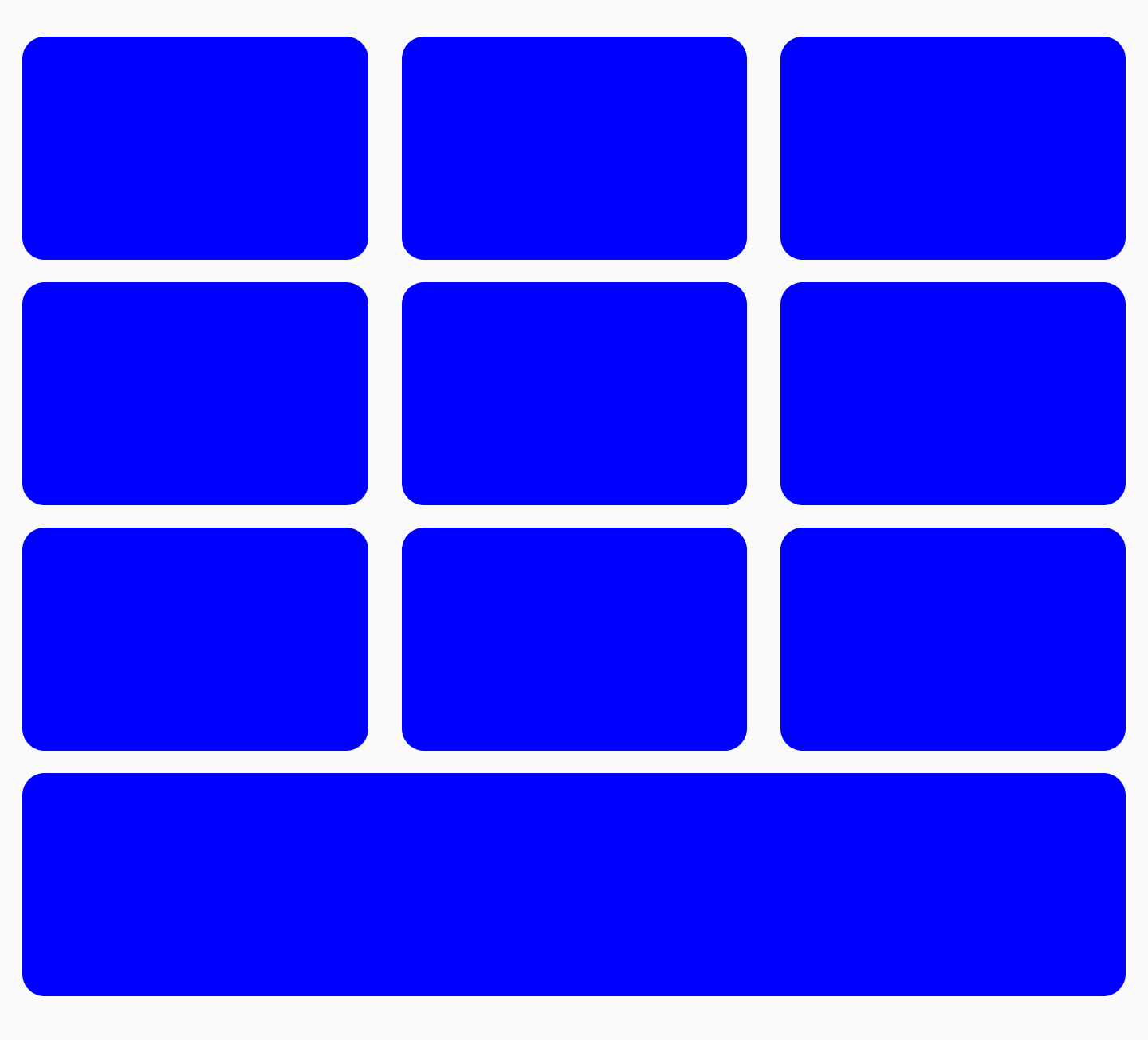 格狀檢視畫面中的最後一個項目會顯示完整大小
