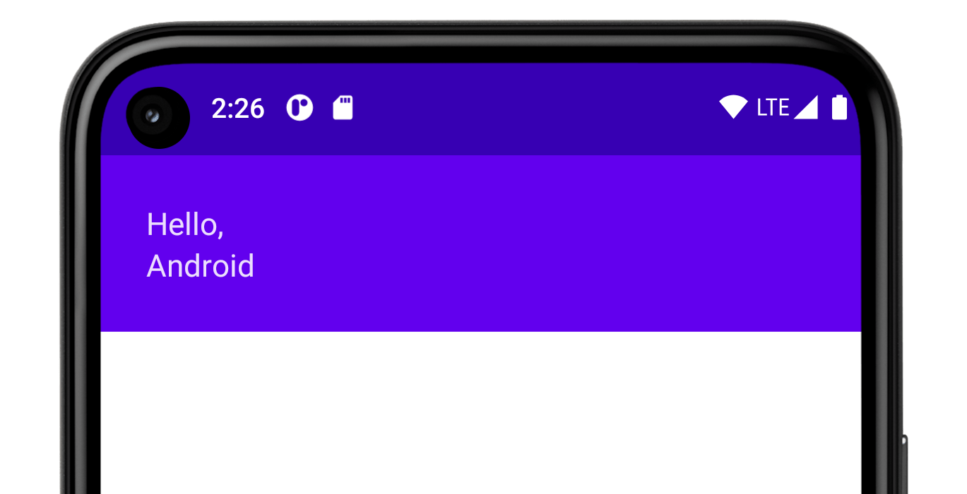 L&#39;arrière-plan coloré derrière le texte prend désormais toute la largeur de l&#39;appareil.