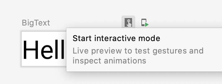 کلیک کاربر روی دکمه‌ی «تعاملی» پیش‌نمایش