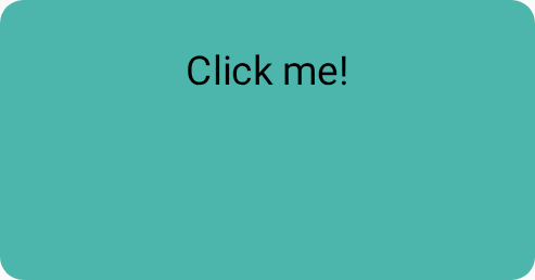 Pulsante con due colori di sfondo impostati e due override di contentPadding