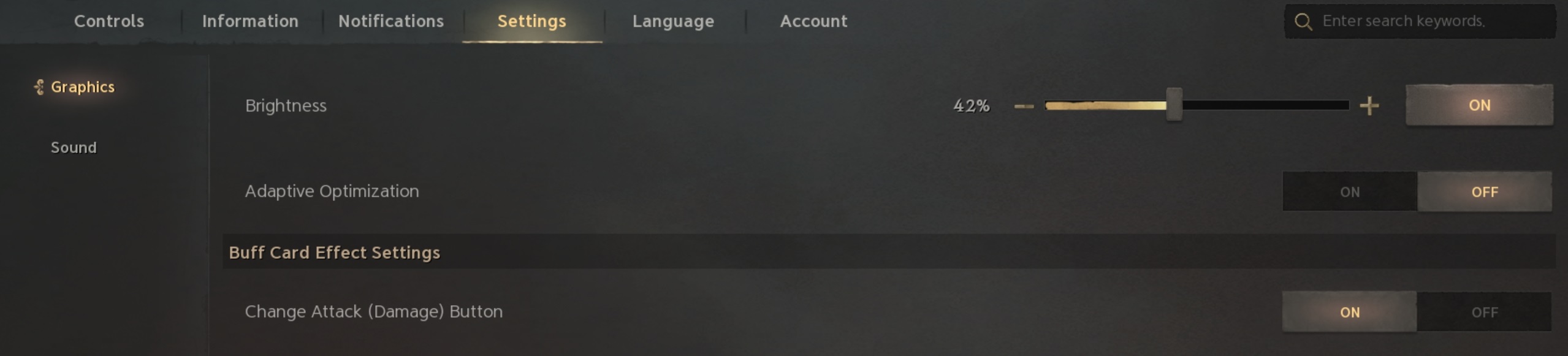 Şekil 5: Oyun içi grafik seçeneği NCSoft Lineage W'den ekran görüntüsü