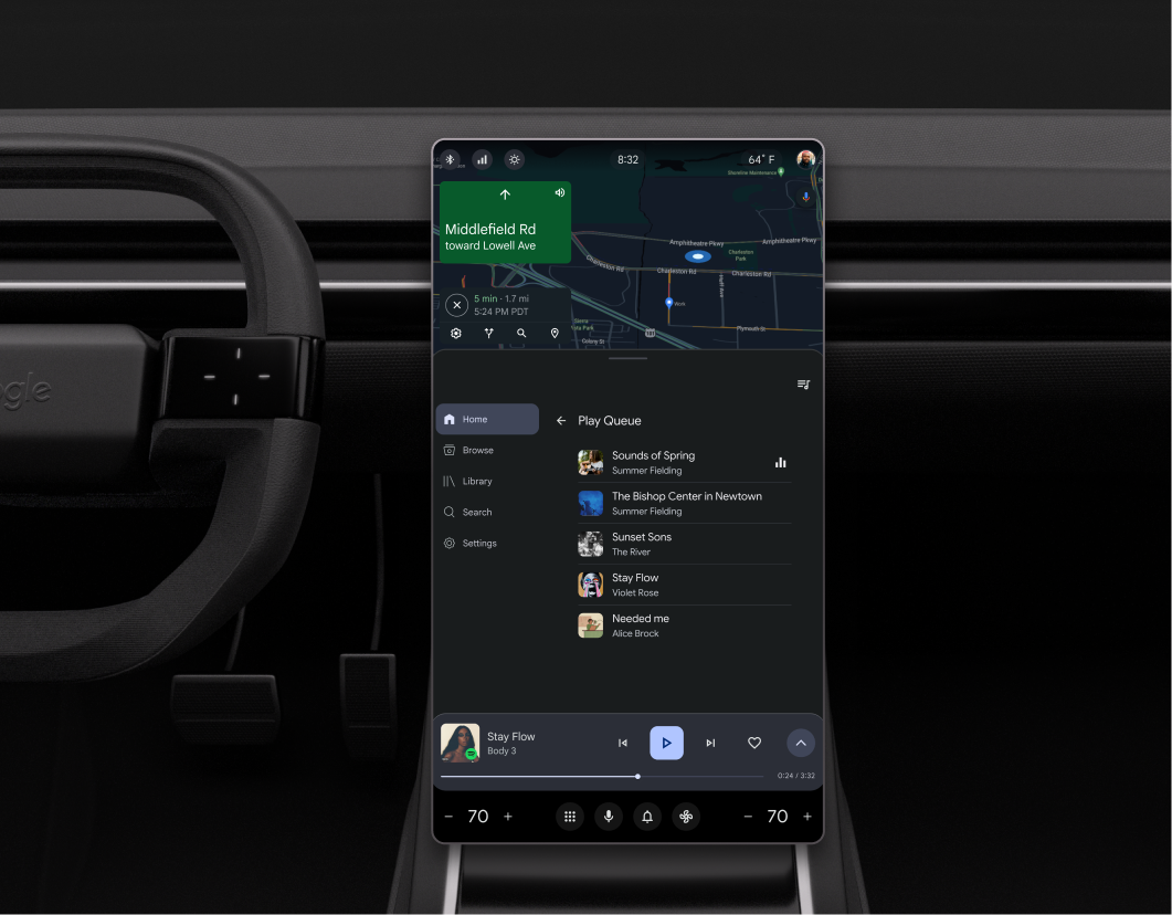 הוספה לתור ההשמעה במצב לאורך