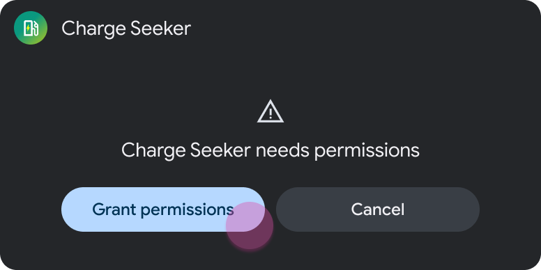 Modèle de message avec boutons d'action principal et secondaire