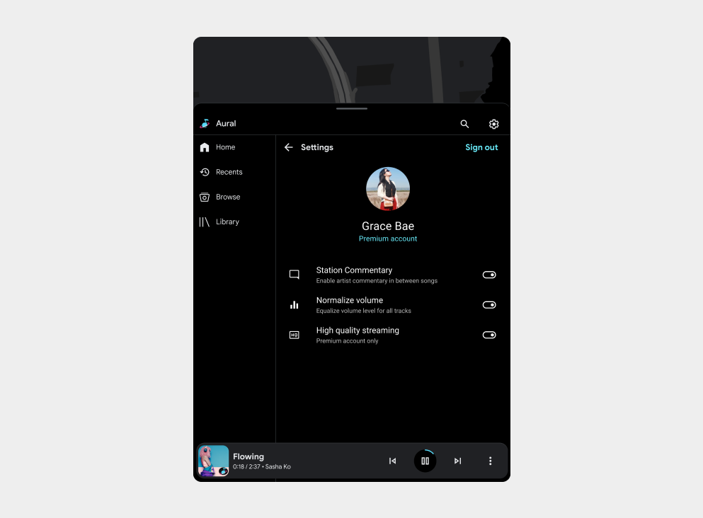 Visualizzazione Impostazioni