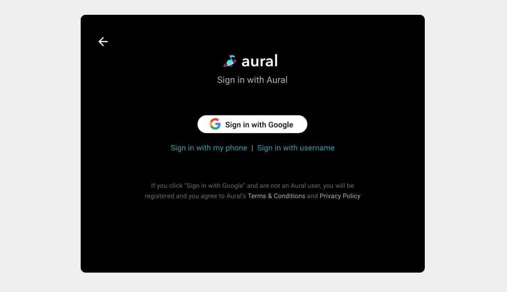 דוגמה לכניסה לחשבון Google