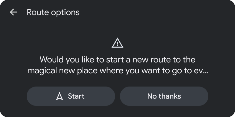 Modèle de message avec boutons d&#39;action
