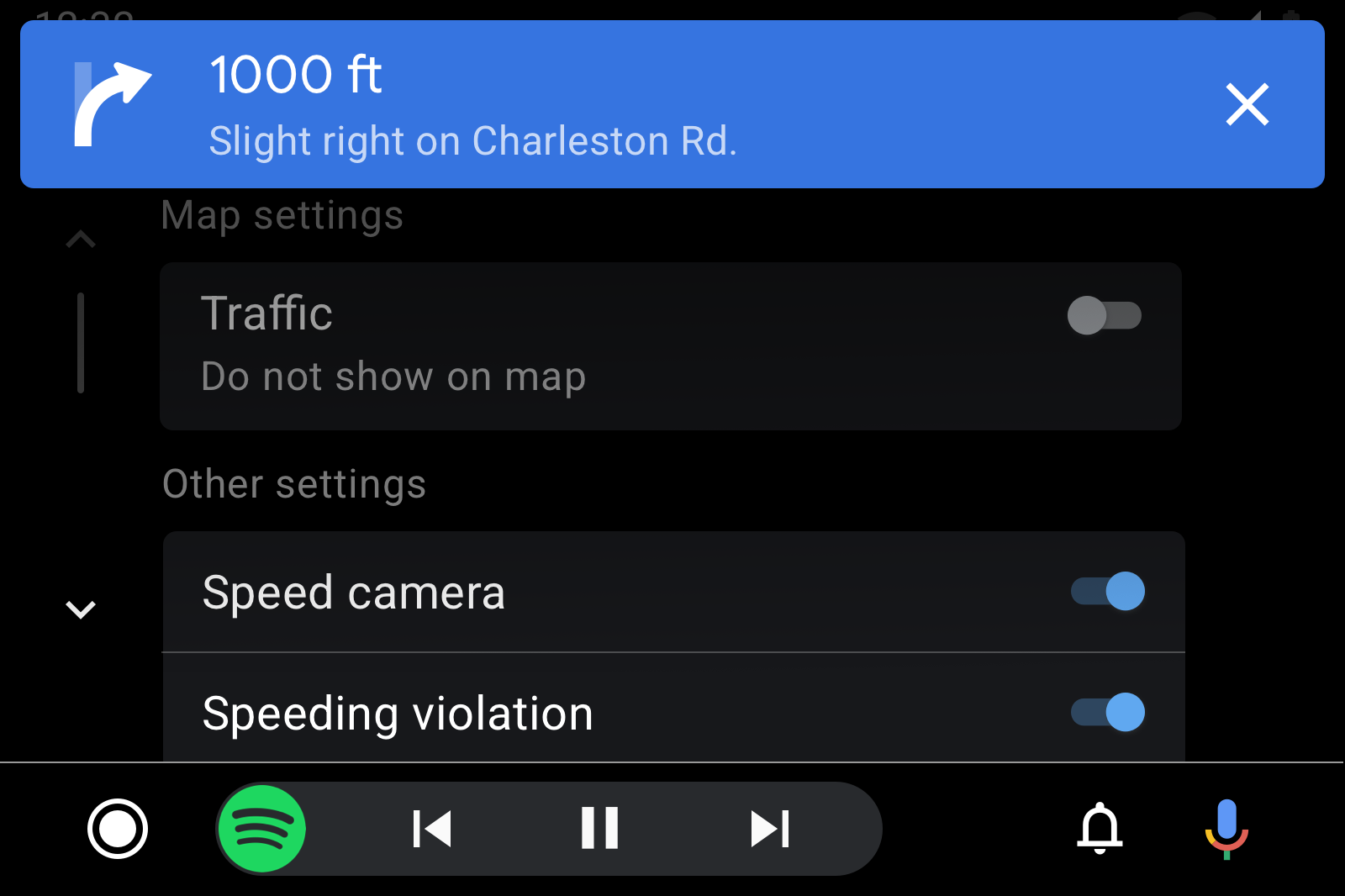 Fiche d&#39;itinéraire avec notification de navigation détaillée
