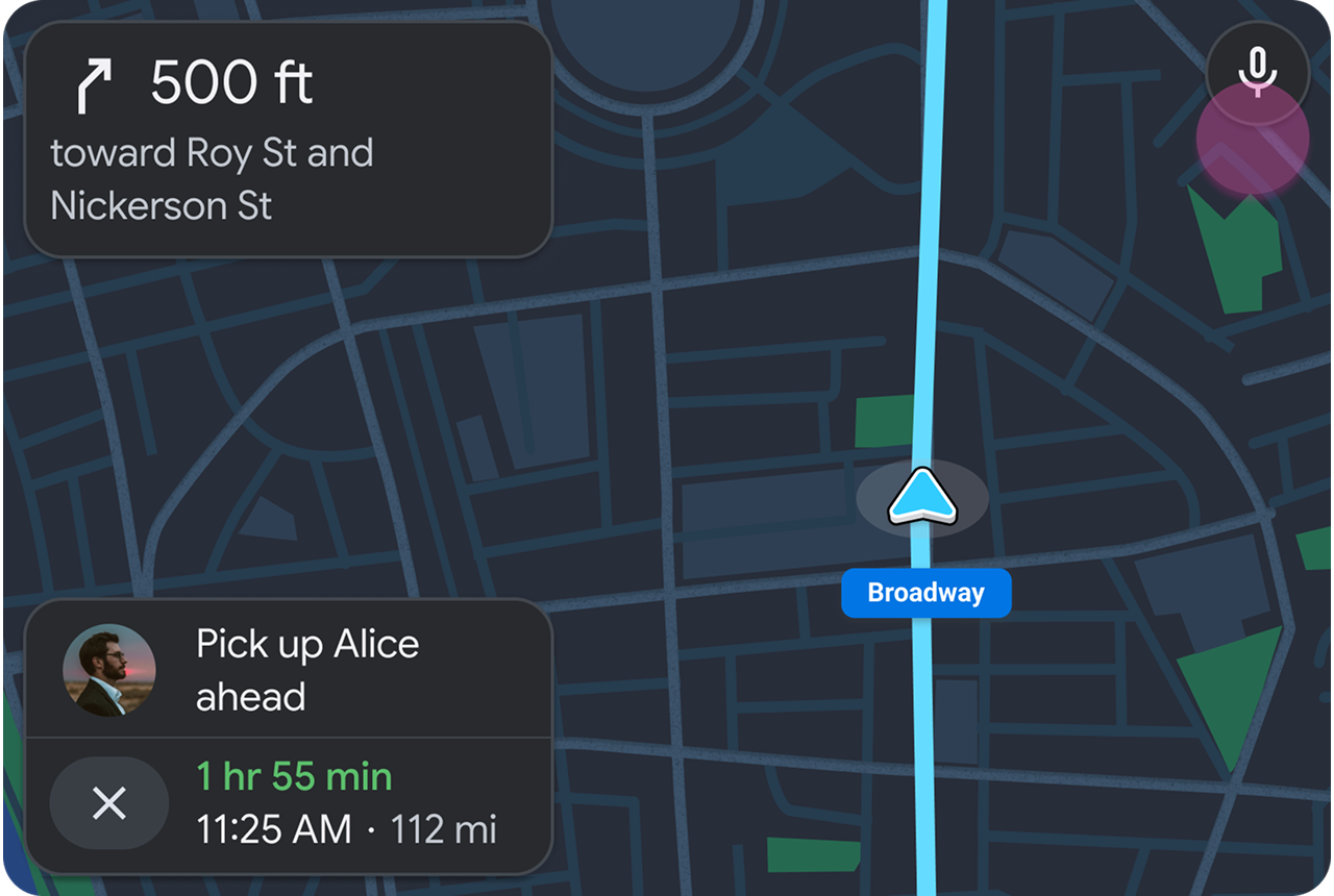 Wireframes of the Navigation template