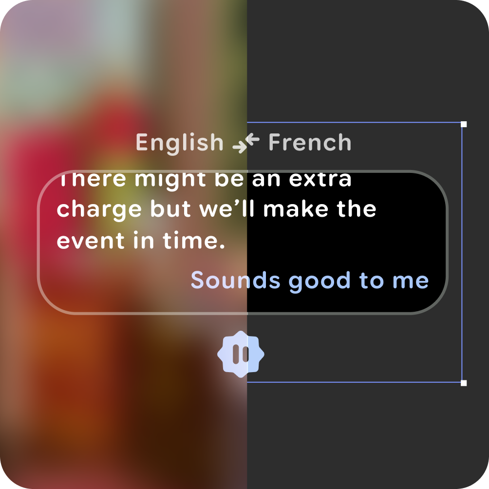 Os elementos de design precisam estar ancorados na parte de baixo do frame.