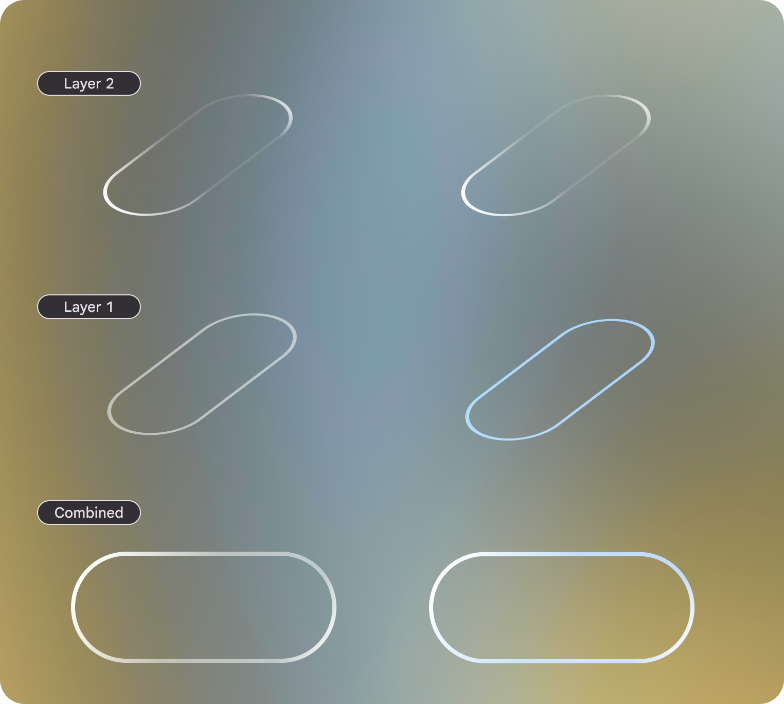 Elemen desain harus ditambatkan ke bagian bawah frame.