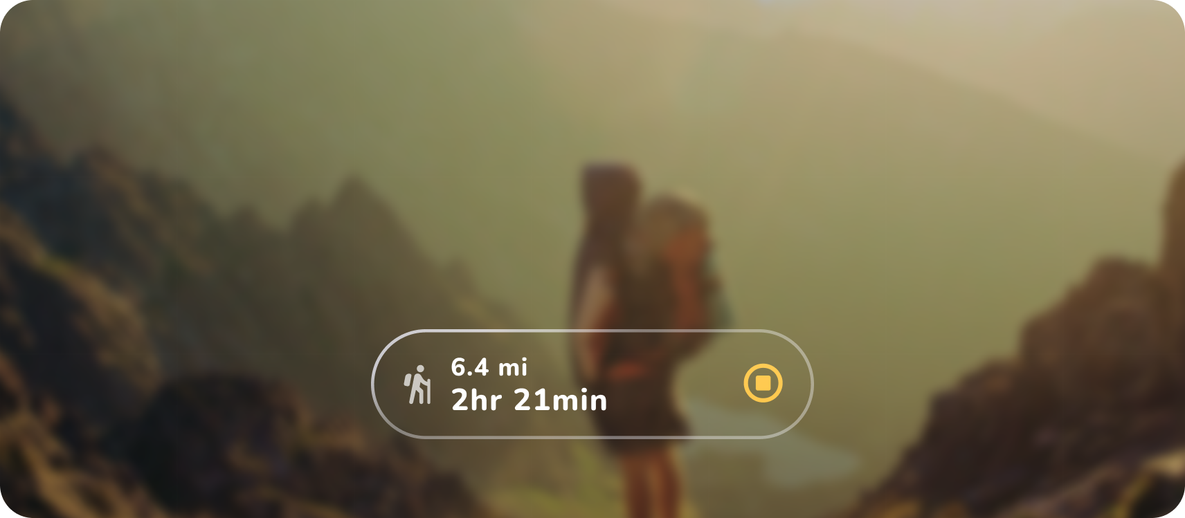 A customized hiking
app.