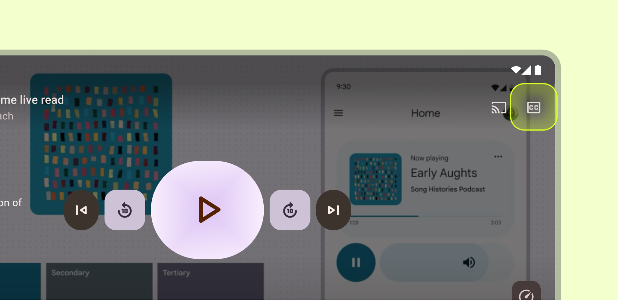 تنظیمات زیرنویس بسته