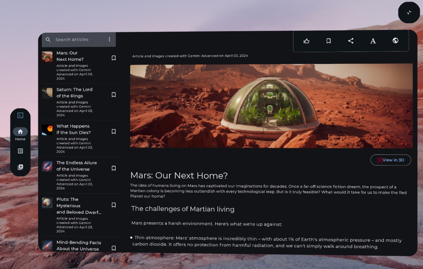 راه آهن ناوبری فضایی (سازگار با XR)