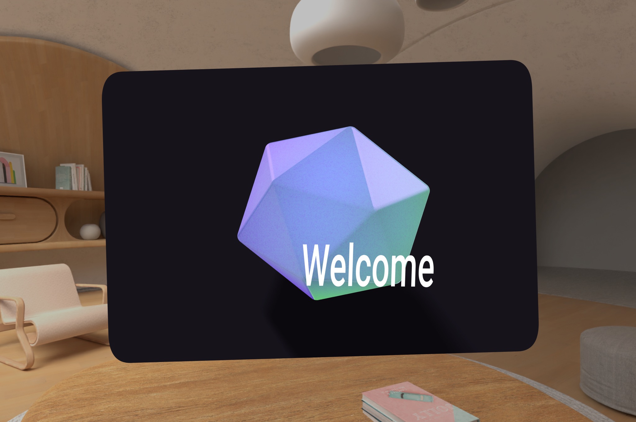 ตัวอย่างออบเจ็กต์ 3 มิติในเลย์เอาต์