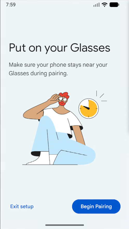 Sélectionnez "Commencer l'association" sur l'écran de la deuxième application.
