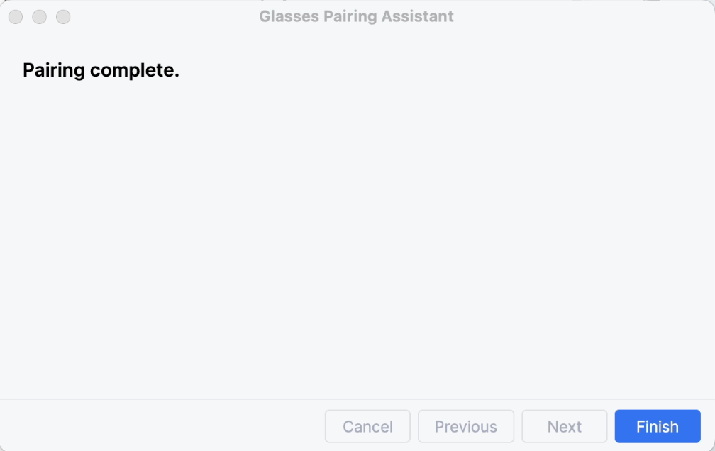 L'assistant d'association termine l'association une fois les demandes d'association acceptées.