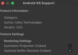 Impostazioni di Unity che ottimizzano gli scarti del buffer
