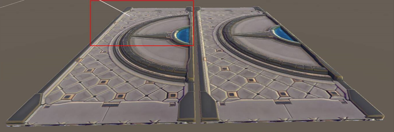 Ví dụ về tình trạng răng cưa của hoạ tiết