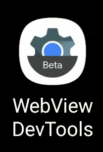 Ícono de selector de las herramientas para desarrolladores de WebView.