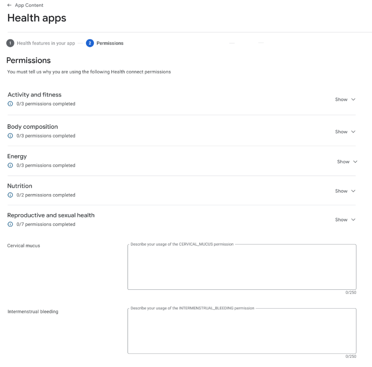 Każde wyjaśnienie to obszar tekstowy, w którym wpisujesz wyjaśnienie.