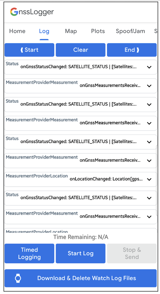 Tombol Download & Delete Watch Log Files