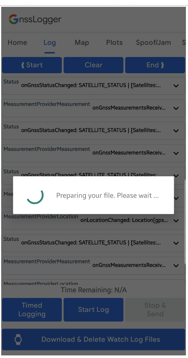 Message de préparation de votre fichier