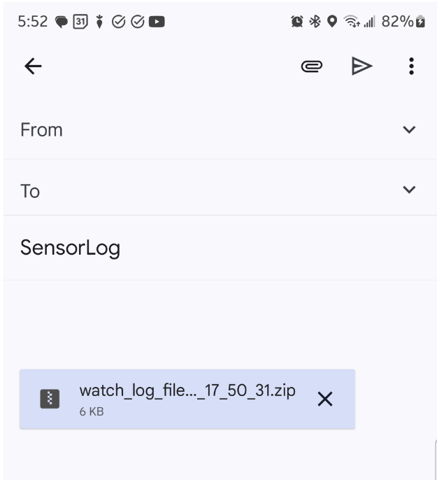Correo electrónico con archivo ZIP adjunto