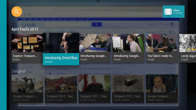 Visualizzazione schede dell'app