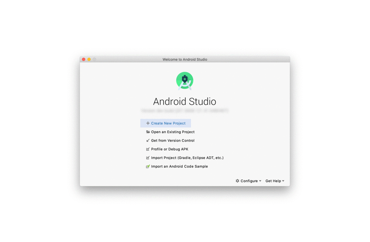 애니메이션: 새 Material Design 속성으로 Android 스튜디오에서 프로젝트 만들기