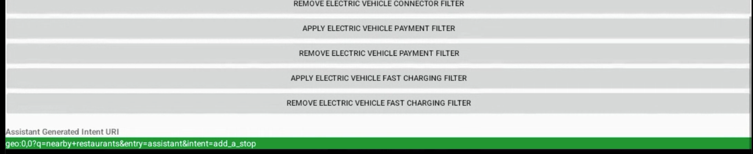 Resultado de la intención generada por Asistente de Google