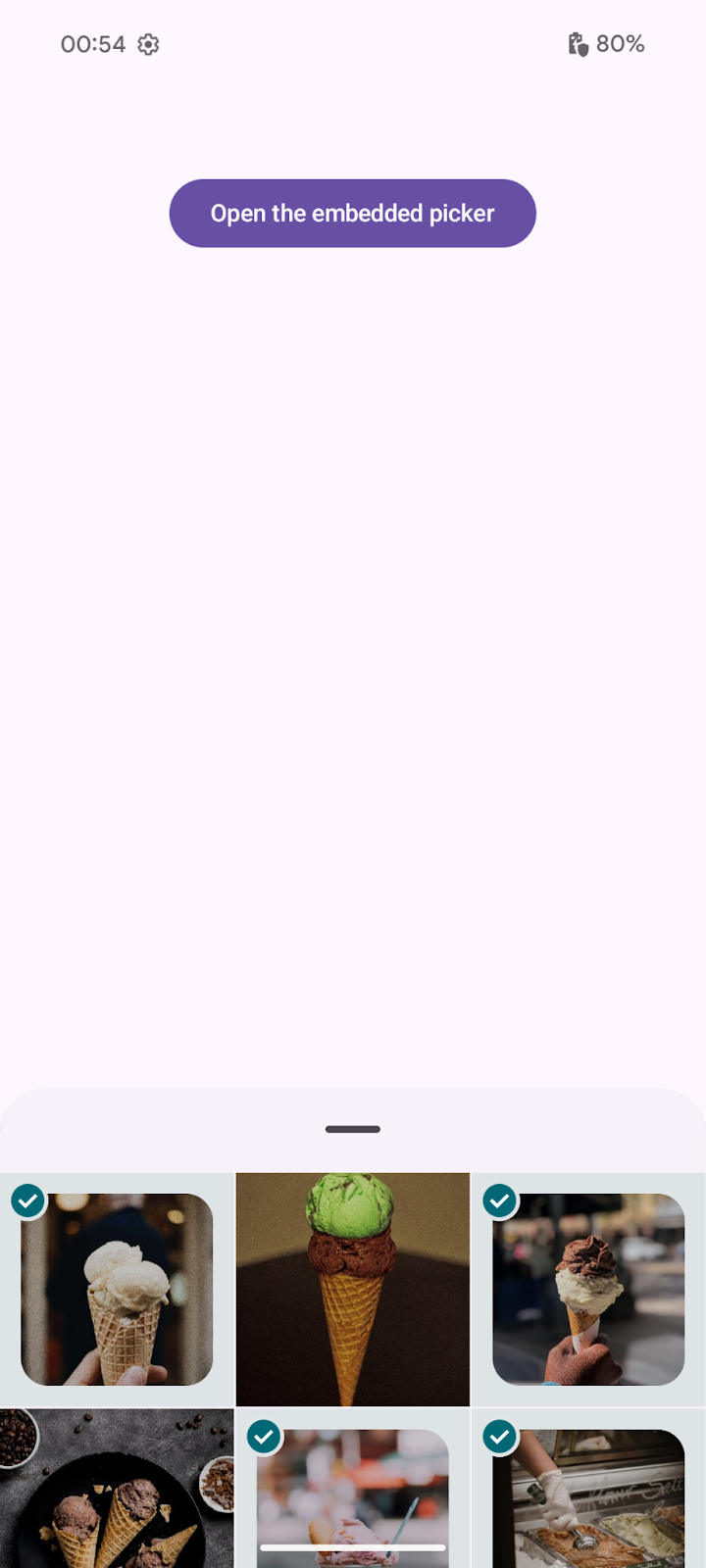 تصویر انتخابگر عکس بدون تنظیم رنگ تاکیدی