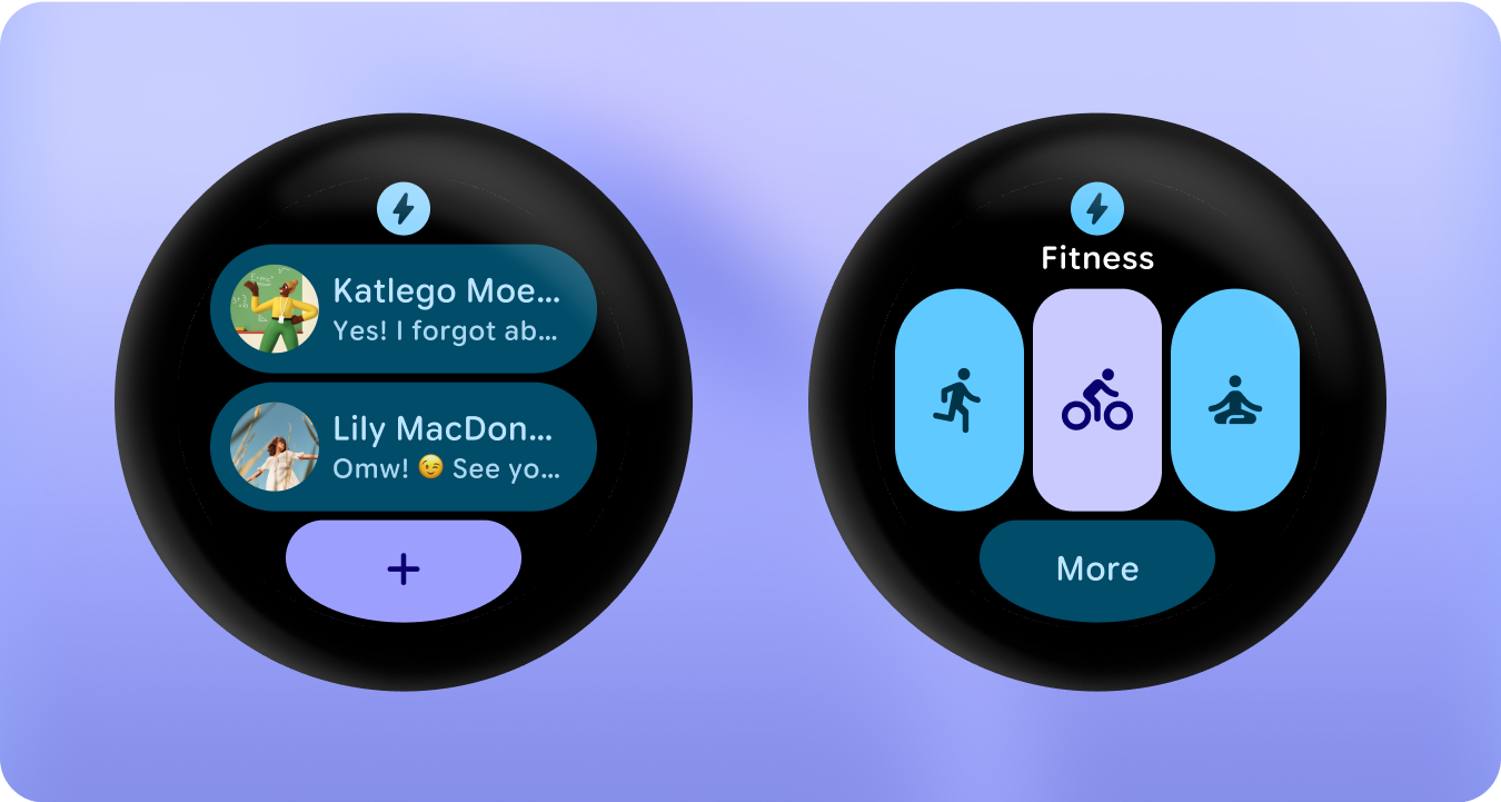 "The third accent color lets a stop button in a stopwatch app appear in red,
even though the app already has blue and pink as accent
colors"