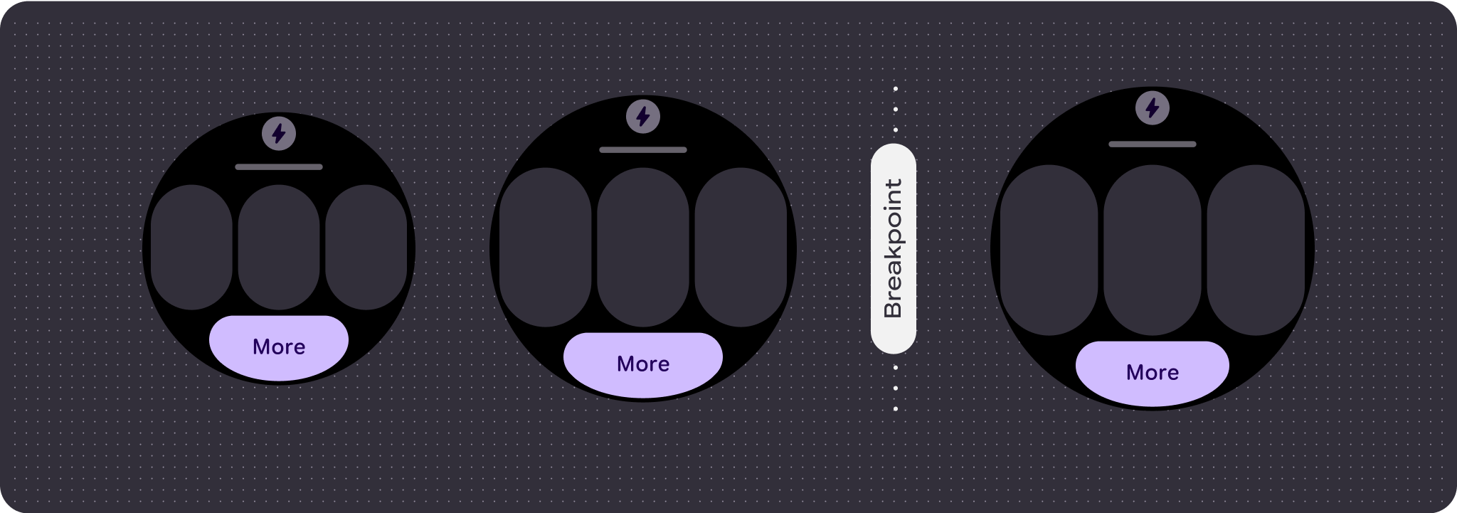 Bottom button text is More