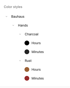 ธีมสีใหม่จะปรากฏใต้ธีมสีแรก