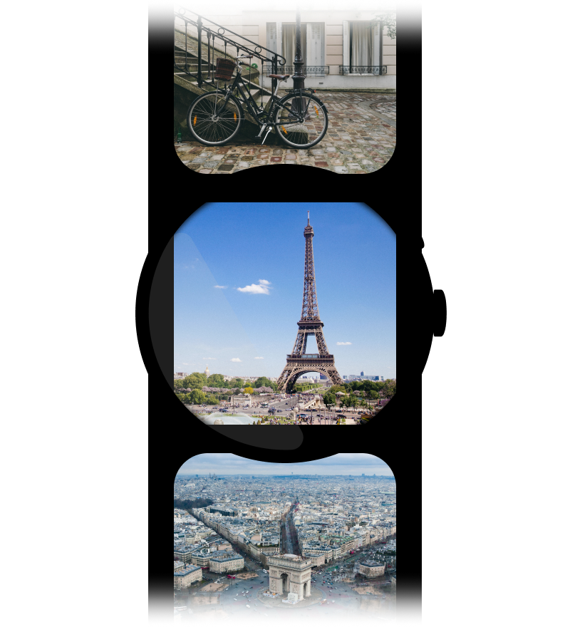 Beispiel für ein Schaltflächenzeilen-Layout